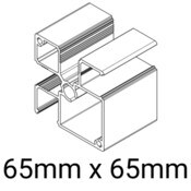 Knotwood Post Corner 65mm External Fix - 6000mm